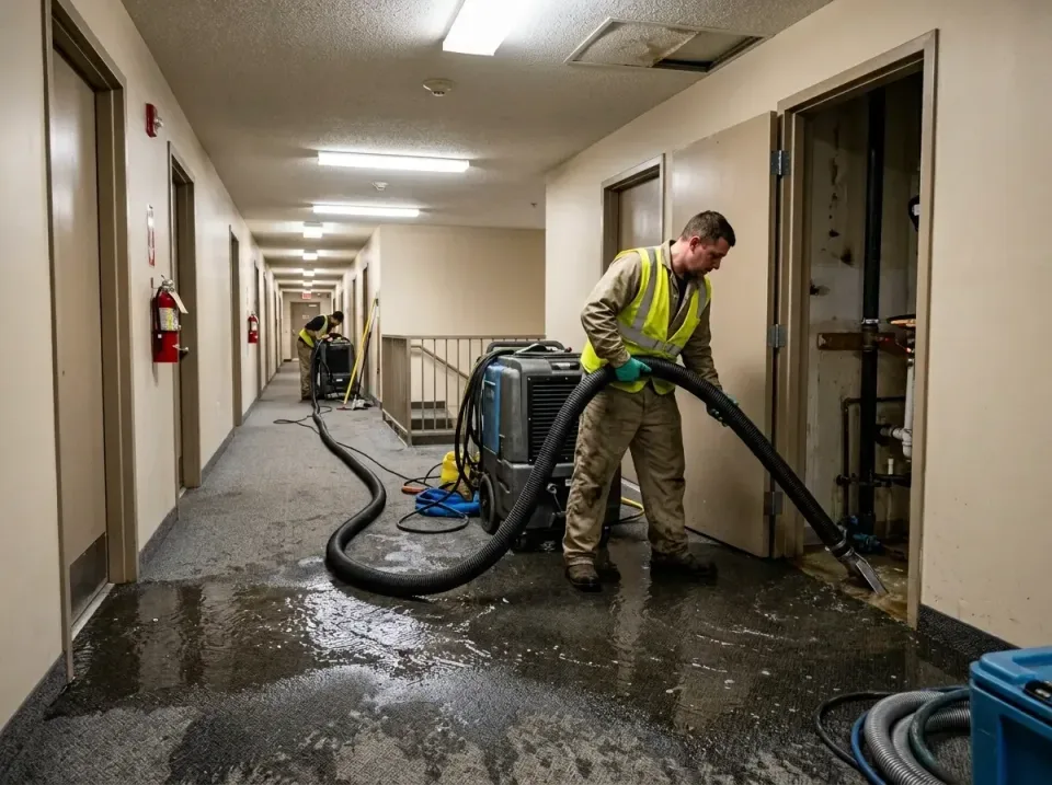 multi-unit-apartment-hallway-f-005 — frequently asked questions, Emergency Burst Pipe Water Extraction & Removal in Shilling…